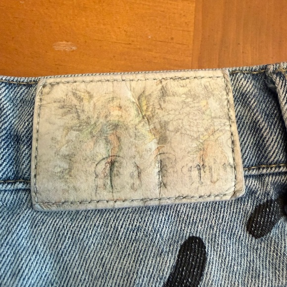 Ed Hardy Death Before Dishonor Jeans Distressed Mens 32x29 Streetwear Edgy Punk - Picture 9 of 12